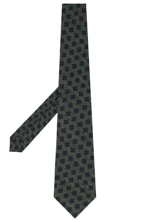 Мужской галстук из шерсти и шелка KITON зеленого цвета, арт. UCRVKLC05G53 | Фото 2 (Материал: Шерсть, Шелк, Текстиль; Принт: С принтом; Региональные ограничения белый список (Axapta Mercury): RU)
