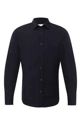 Мужская хлопковая рубашка BURBERRY темно-синего цвета по цене 30700 руб., арт. 8029074 | Фото 1 Мужская хлопковая рубашка BURBERRY темно-синего цвета, арт. 8029074 | Фото 1