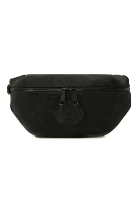 Мужская текстильная поясная сумка BURBERRY черного цвета, арт. 8029991 | Фото 1 (Ремень/цепочка: На ремешке; Материал: Текстиль; Размер: medium; Случай: Повседневный)