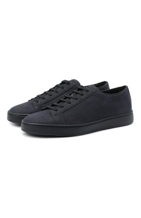 Мужские кожаные кеды SANTONI темно-синего цвета по цене 37050 руб., арт. MBCN208420CARVCEU55 | Фото 1 Мужские кожаные кеды SANTONI темно-синего цвета, арт. MBCN208420CARVCEU55 | Фото 1