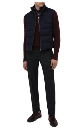 Мужские кожаные кеды SANTONI бордового цвета по цене 39950 руб., арт. MBGL20850CHIRG0TB66 | Фото 2 Мужские кожаные кеды SANTONI бордового цвета, арт. MBGL20850CHIRG0TB66 | Фото 2