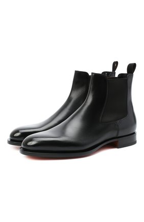 Мужские кожаные челси SANTONI черного цвета по цене 87950 руб., арт. MCC016749MC3HVVDN01 | Фото 1 Мужские кожаные челси SANTONI черного цвета, арт. MCC016749MC3HVVDN01 | Фото 1