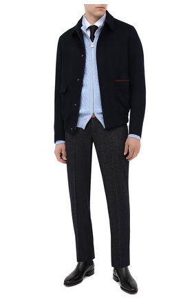 Мужские кожаные челси SANTONI черного цвета по цене 82400 руб., арт. MCLE17027BI2IVVDN01 | Фото 2 Мужские кожаные челси SANTONI черного цвета, арт. MCLE17027BI2IVVDN01 | Фото 2