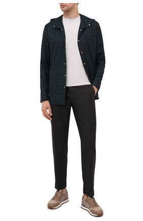 Мужская хлопковая рубашка KITON темно-зеленого цвета по цене 96300 руб., арт. UMCPETEK01T3506 | Фото 2 Мужская хлопковая рубашка KITON темно-зеленого цвета, арт. UMCPETEK01T3506 | Фото 2