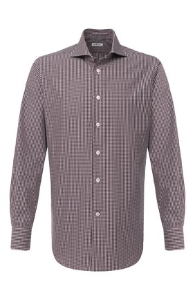 Мужская хлопковая сорочка KITON коричневого цвета по цене 49950 руб., арт. UCCH0746812 | Фото 1 Мужская хлопковая сорочка KITON коричневого цвета, арт. UCCH0746812 | Фото 1