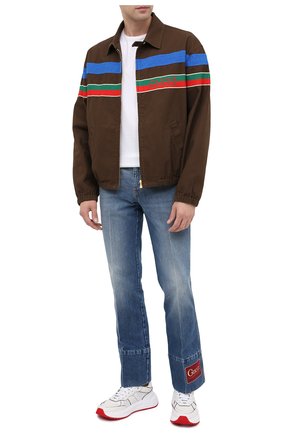 Мужской хлопковый бомбер GUCCI коричневого цвета по цене 163000 руб., арт. 623938/XDBA6 | Фото 2 Мужской хлопковый бомбер GUCCI коричневого цвета, арт. 623938/XDBA6 | Фото 2