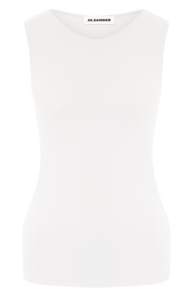 Женский топ JIL SANDER белого цвета по цене 20750 руб., арт. JSCR705036-WR477108 | Фото 1 Женский топ JIL SANDER белого цвета, арт. JSCR705036-WR477108 | Фото 1