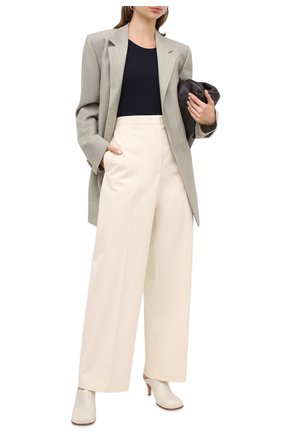 Женский топ JIL SANDER темно-синего цвета по цене 20750 руб., арт. JSCR705036-WR477108 | Фото 2 Женский топ JIL SANDER темно-синего цвета, арт. JSCR705036-WR477108 | Фото 2