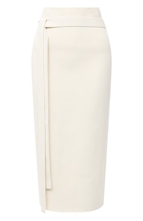 Женская юбка из шерсти и вискозы JIL SANDER белого цвета по цене 79950 руб., арт. JSPR754072-WRY39038 | Фото 1 Женская юбка из шерсти и вискозы JIL SANDER белого цвета, арт. JSPR754072-WRY39038 | Фото 1