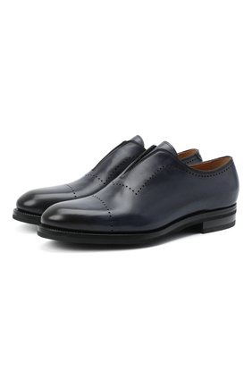 Мужские кожаные оксфорды KITON темно-синего цвета по цене 213500 руб., арт. USSMARIN00100 | Фото 1 Мужские кожаные оксфорды KITON темно-синего цвета, арт. USSMARIN00100 | Фото 1