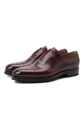 Мужские кожаные оксфорды KITON бордового цвета по цене 213500 руб., арт. USSMARIN00100 | Фото 1 Мужские кожаные оксфорды KITON бордового цвета, арт. USSMARIN00100 | Фото 1