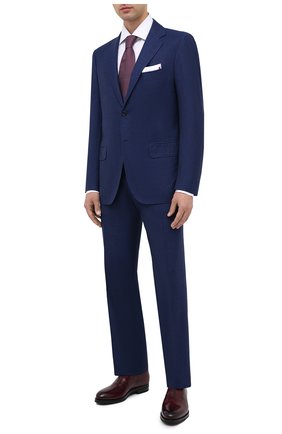Мужские кожаные оксфорды KITON бордового цвета по цене 213500 руб., арт. USSMARIN00100 | Фото 2 Мужские кожаные оксфорды KITON бордового цвета, арт. USSMARIN00100 | Фото 2