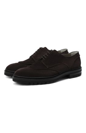 Мужские замшевые дерби KITON коричневого цвета по цене 121000 руб., арт. USSGAUDN00113 | Фото 1 Мужские замшевые дерби KITON коричневого цвета, арт. USSGAUDN00113 | Фото 1