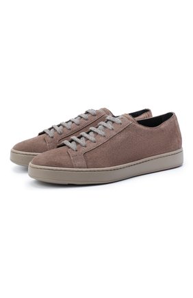 Мужские замшевые кеды SANTONI светло-коричневого цвета по цене 35650 руб., арт. MBCN20842TARRDD0M55 | Фото 1 Мужские замшевые кеды SANTONI светло-коричневого цвета, арт. MBCN20842TARRDD0M55 | Фото 1
