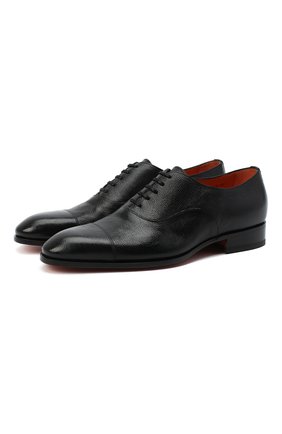 Мужские кожаные оксфорды SANTONI черного цвета по цене 49950 руб., арт. MCCR12474JC6IRICN01 | Фото 1 Мужские кожаные оксфорды SANTONI черного цвета, арт. MCCR12474JC6IRICN01 | Фото 1