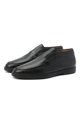 Мужские кожаные ботинки SANTONI черного цвета, арт. MGYA16715SM0AADCN01 | Фото 1 (Мужское Кросс-КТ: Ботинки-обувь, зимние ботинки; Материал утеплителя: Натуральный мех; Материал внешний: Кожа; Региональные ограничения белый список (Axapta Mercury): RU; Длина стельки: 32, 30, 31,5, 28, 30,8, 26,5, 31, 28,5, 27,5, 26,6, 27,6, 28,9, 24,2, 24,7, 25,1, 25,5, 25,9, 29,5, 26,4, 26,8, 27,2; толщина подошвы: 1,9, 1,7; высота каблука: 2,6, 2,7, 2,5; ширина носка стельки: 9,5, 10, 9, 9,2)