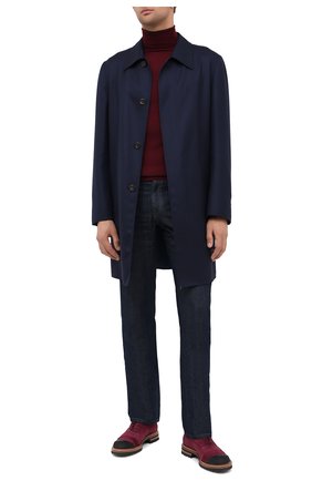 Мужские замшевые оксфорды KITON фиолетового цвета по цене 121000 руб., арт. USSPUMPN00139 | Фото 2 Мужские замшевые оксфорды KITON фиолетового цвета, арт. USSPUMPN00139 | Фото 2