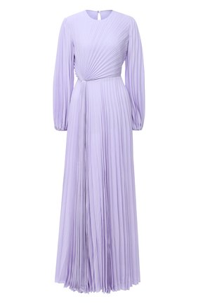 Женское шелковое платье VALENTINO сиреневого цвета по цене 626000 руб., арт. UB3VDB251MH | Фото 1 Женское шелковое платье VALENTINO сиреневого цвета, арт. UB3VDB251MH | Фото 1 (Материал внешний: Шелк; Рукава: Длинные; Материал подклада: Вискоза; Женское Кросс-КТ: Платье-одежда)