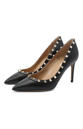 Женская кожаные туфли valentino garavani rockstud VALENTINO черного цвета по цене 52700 руб., арт. UW2S0A04/VCE | Фото 1 Женская кожаные туфли valentino garavani rockstud VALENTINO черного цвета, арт. UW2S0A04/VCE | Фото 1