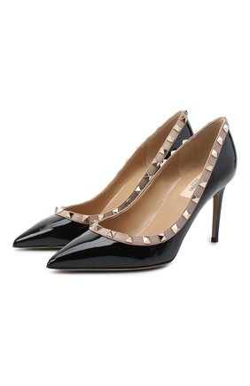 Женская лаковые туфли valentino garavani rockstud VALENTINO черного цвета по цене 52000 руб., арт. UW2S0A04/VNW | Фото 1 Женская лаковые туфли valentino garavani rockstud VALENTINO черного цвета, арт. UW2S0A04/VNW | Фото 1