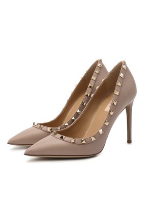 Женская кожаные туфли valentino garavani rockstud VALENTINO бежевого цвета по цене 52000 руб., арт. UW2S0057/V0D | Фото 1 Женская кожаные туфли valentino garavani rockstud VALENTINO бежевого цвета, арт. UW2S0057/V0D | Фото 1