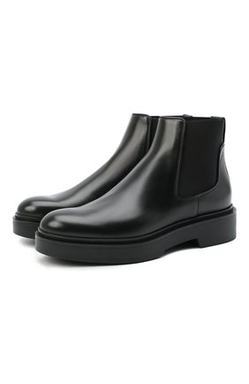 Женские кожаные ботинки SANTONI черного цвета по цене 51650 руб., арт. WTHW58932SM0NUDYN01 | Фото 1 Женские кожаные ботинки SANTONI черного цвета, арт. WTHW58932SM0NUDYN01 | Фото 1