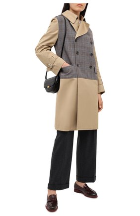 Женские кожаные лоферы SANTONI бордового цвета по цене 49950 руб., арт. WUQU58984BA1NVCRB70 | Фото 2 Женские кожаные лоферы SANTONI бордового цвета, арт. WUQU58984BA1NVCRB70 | Фото 2