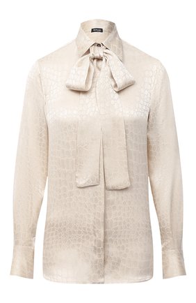 Женская шелковая блузка KITON бежевого цвета по цене 128000 руб., арт. D48407K05T65 | Фото 1 Женская шелковая блузка KITON бежевого цвета, арт. D48407K05T65 | Фото 1