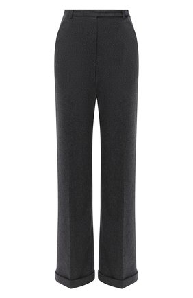 Женские шерстяные брюки GIORGIO ARMANI темно-серого цвета по цене 72750 руб., арт. 0WHPP0DP/T016Z | Фото 1 Женские шерстяные брюки GIORGIO ARMANI темно-серого цвета, арт. 0WHPP0DP/T016Z | Фото 1