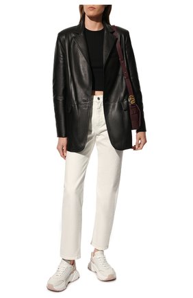 Женские кожаные кроссовки daymaster DOLCE & GABBANA белого цвета по цене 37100 руб., арт. CK1791/AX589 | Фото 2 Женские кожаные кроссовки daymaster DOLCE & GABBANA белого цвета, арт. CK1791/AX589 | Фото 2