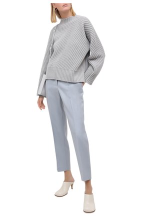 Женская шерстяной свитер JIL SANDER серого цвета по цене 68050 руб., арт. JSPR752050-WRY20008 | Фото 2 Женская шерстяной свитер JIL SANDER серого цвета, арт. JSPR752050-WRY20008 | Фото 2