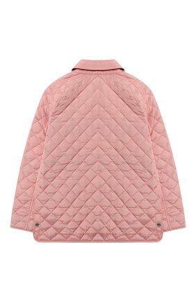 Детская стеганая куртка BURBERRY светло-розового цвета по цене 20950 руб., арт. 8016649 | Фото 2 Детская стеганая куртка BURBERRY светло-розового цвета, арт. 8016649 | Фото 2
