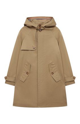 Детский тренч BURBERRY бежевого цвета по цене 32500 руб., арт. 8029300 | Фото 1 Детский тренч BURBERRY бежевого цвета, арт. 8029300 | Фото 1