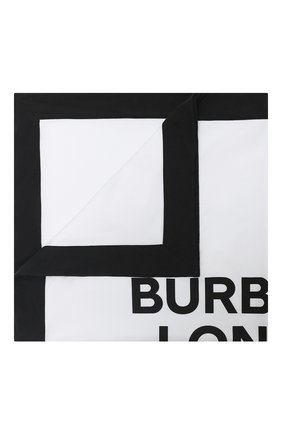 Детского хлопковое одеяло BURBERRY белого цвета, арт. 8030393 | Фото 1 (Региональные ограничения белый список (Axapta Mercury): RU)