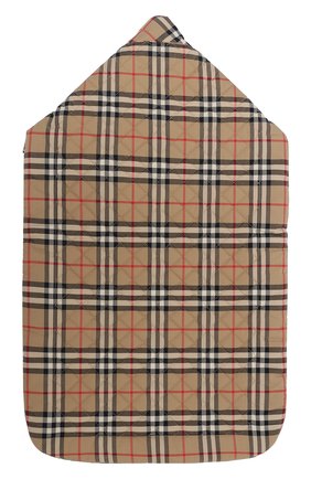Детский хлопковый конверт BURBERRY бежевого цвета по цене 32900 руб., арт. 8030394 | Фото 2 Детский хлопковый конверт BURBERRY бежевого цвета, арт. 8030394 | Фото 2 (Ростовка одежда: 6 мес | 68 см)