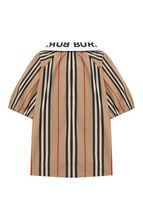 Детское хлопковая блузка BURBERRY бежевого цвета по цене 13600 руб., арт. 8030579 | Фото 2 Детское хлопковая блузка BURBERRY бежевого цвета, арт. 8030579 | Фото 2