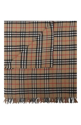 Детского шерстяное одеяло BURBERRY бежевого цвета по цене 18400 руб., арт. 8030885 | Фото 1 Детского шерстяное одеяло BURBERRY бежевого цвета, арт. 8030885 | Фото 1