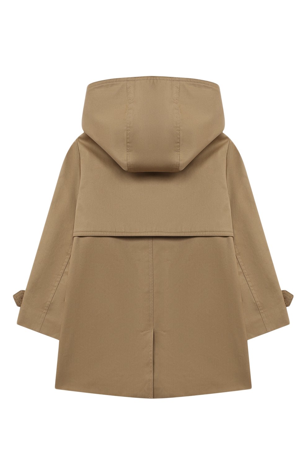 Детского хлопковый тренч BURBERRY бежевого цвета по цене 28100 руб., арт. 8031595 | Фото 2 Детского хлопковый тренч BURBERRY бежевого цвета, арт. 8031595 | Фото 2