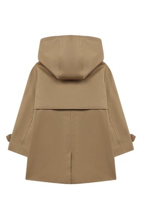 Детского хлопковый тренч BURBERRY бежевого цвета по цене 28100 руб., арт. 8031595 | Фото 2 Детского хлопковый тренч BURBERRY бежевого цвета, арт. 8031595 | Фото 2