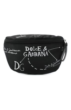 Детская поясная сумка DOLCE & GABBANA черно-белого цвета по цене 16050 руб., арт. EM0072/AS772 | Фото 1 Детская поясная сумка DOLCE & GABBANA черно-белого цвета, арт. EM0072/AS772 | Фото 1