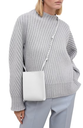 Женская сумка tangle JIL SANDER серого цвета по цене 49050 руб., арт. JSPR853173-WRB69146N | Фото 2 Женская сумка tangle JIL SANDER серого цвета, арт. JSPR853173-WRB69146N | Фото 2