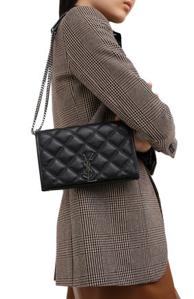 Женская сумка angie mini SAINT LAURENT черного цвета по цене 131500 руб., арт. 585031/1UQ23 | Фото 2 Женская сумка angie mini SAINT LAURENT черного цвета, арт. 585031/1UQ23 | Фото 2