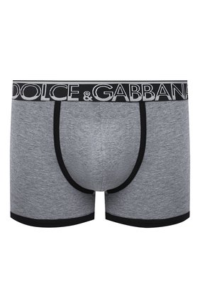 Мужские хлопковые боксеры DOLCE & GABBANA серого цвета по цене 4750 руб., арт. M4B74J/FUECH | Фото 1 Мужские хлопковые боксеры DOLCE & GABBANA серого цвета, арт. M4B74J/FUECH | Фото 1