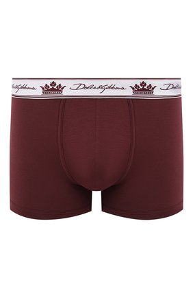 Мужские хлопковые боксеры DOLCE & GABBANA бордового цвета по цене 4750 руб., арт. M4B72J/FUGHH | Фото 1 Мужские хлопковые боксеры DOLCE & GABBANA бордового цвета, арт. M4B72J/FUGHH | Фото 1