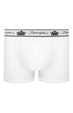 Мужские хлопковые боксеры DOLCE & GABBANA белого цвета по цене 4750 руб., арт. M4B72J/FUGHH | Фото 1 Мужские хлопковые боксеры DOLCE & GABBANA белого цвета, арт. M4B72J/FUGHH | Фото 1