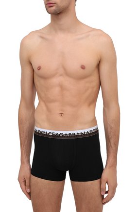 Мужские хлопковые боксеры DOLCE & GABBANA черного цвета по цене 4750 руб., арт. M4B68J/FUGHH | Фото 2 Мужские хлопковые боксеры DOLCE & GABBANA черного цвета, арт. M4B68J/FUGHH | Фото 2