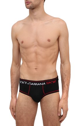 Мужские хлопковые хипсы DOLCE & GABBANA черного цвета по цене 4275 руб., арт. M3B79J/FUECH | Фото 2 Мужские хлопковые хипсы DOLCE & GABBANA черного цвета, арт. M3B79J/FUECH | Фото 2
