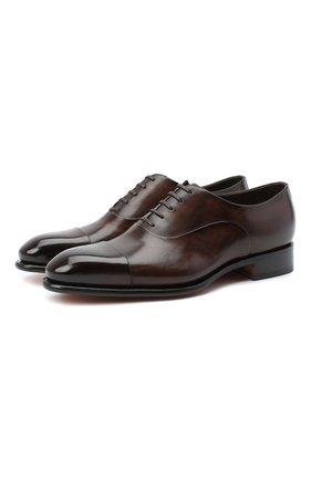Мужские кожаные оксфорды SANTONI коричневого цвета по цене 72750 руб., арт. MCCR12621MC1HVVDT50 | Фото 1 Мужские кожаные оксфорды SANTONI коричневого цвета, арт. MCCR12621MC1HVVDT50 | Фото 1