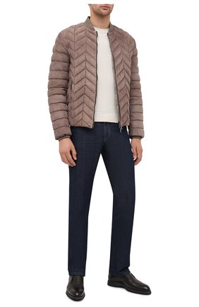 Мужской замшевый бомбер GIORGIO ARMANI бежевого цвета по цене 299500 руб., арт. 9SR84P/9SP84 | Фото 2 Мужской замшевый бомбер GIORGIO ARMANI бежевого цвета, арт. 9SR84P/9SP84 | Фото 2