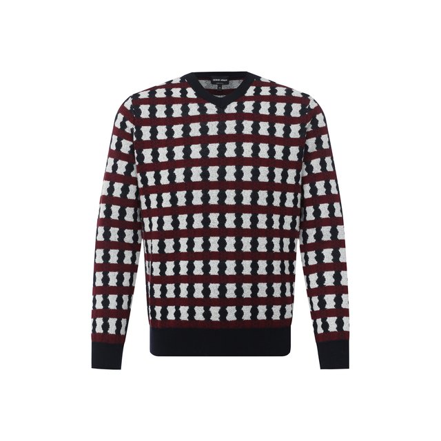 Пуловер из шерсти и кашемира Giorgio Armani разноцветного цвета